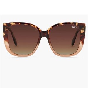 NEW! Quay rare 146 Ever After tortoise peach fade polarized sunglasses